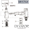 Bristan Quadrato Bath Filler Spares